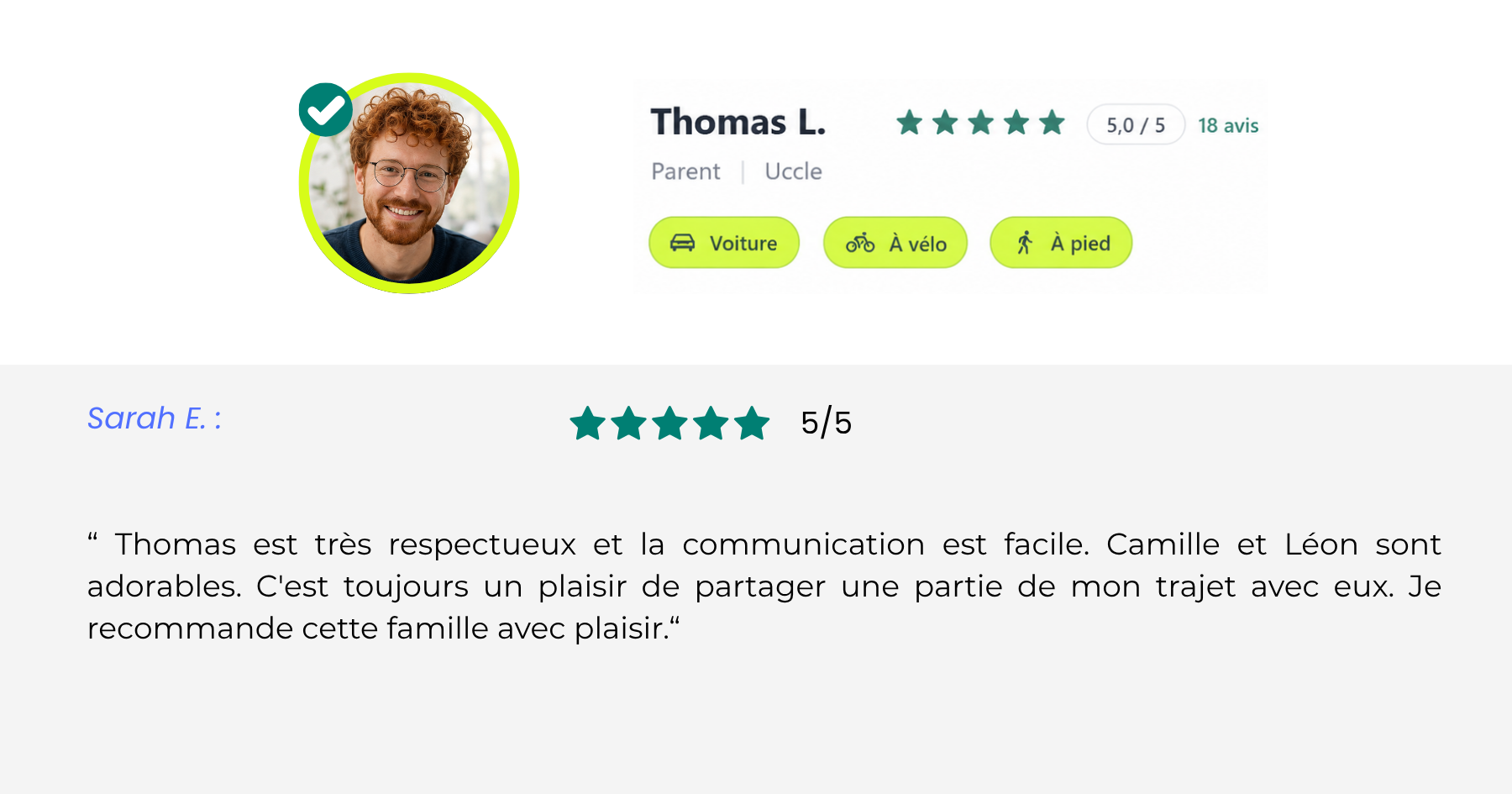 Avis d'une Yaya sur Thomas L., parent à Uccle : 5/5